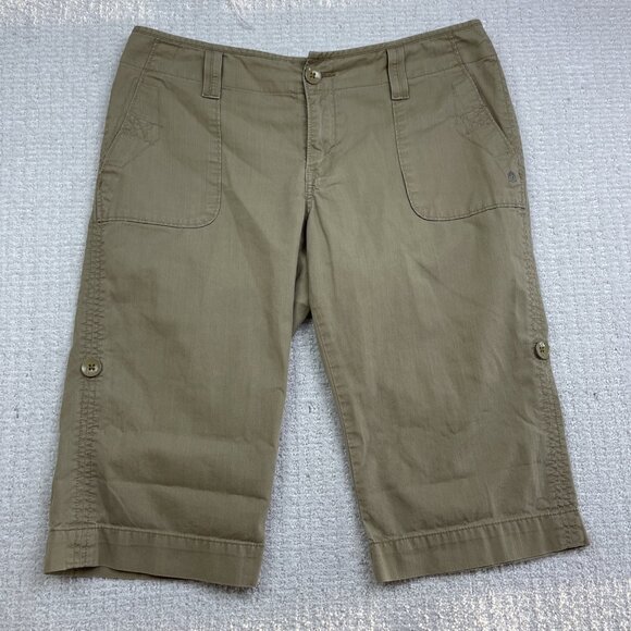 Levi’s Crafted with Pride Women’s Capri Pants / Convertible shorts Size 8 Khaki - Picture 1 of 13